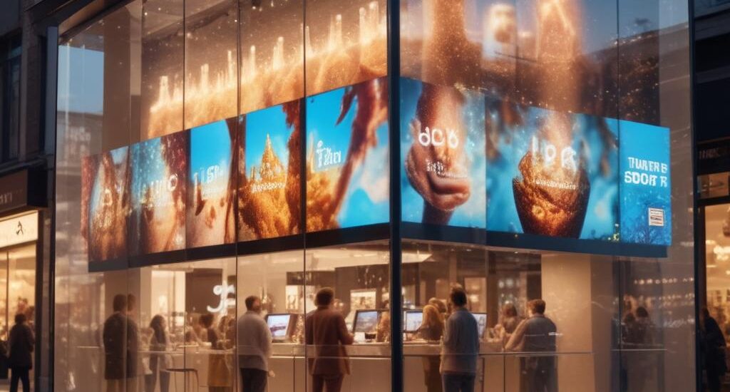 Прозрачные гибкие LED-экраны для рекламы: обзор технологий и цен на LED-плёнку